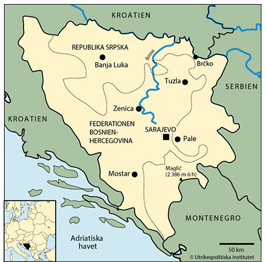 Bosnien-Hercegovinas geografi, Europa - geografi